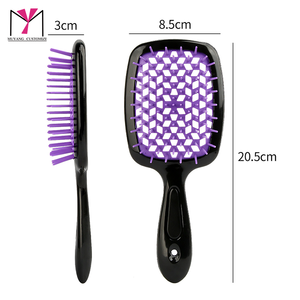 หวีไม้ขนแปรงเคลือบไฟฟ้าคุณภาพสูง ปรับแต่งสีได้หลากหลาย สำหรับใช้ในร้านเสริมสวยและที่บ้าน - Product Image 5