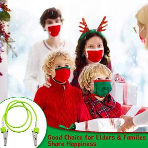 滑り止めシリコンフレキシブルデンタルビブスカーフステンレス鋼クリップナプキンチェーンフェイスカバーストラップホルダーストラップ - Product Image 6