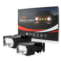 Projecteur LED laser haute puissance pour calandre de voiture, éclairage extérieur modifié dissimulé, feu de jour monochrome