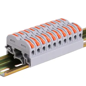 Penggantian UK2.5 0.08-4Mmes untuk Din Rail Menggunakan Konektor Kawat Musim Semi Terminal Block