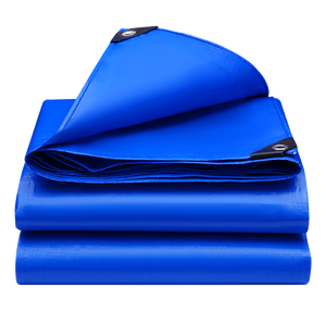 Vente en gros bâche de camion robuste de 5.3oz feuille de poids lourds étanche anti-éclaboussures pour remorques à plat sauter camions oeillets renforcés - Product Image 1