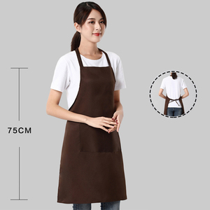 Tùy chỉnh in logo màu rắn không tay Tạp Dề nhà hàng nhà Bếp Nấu Ăn Tạp dề cho đầu bếp bồi bàn cafe thợ cắt tóc - Product Image 5