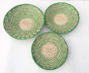 Cesta de Pared de Mimbre Ecológica de Moda - Decoración de Plato de Ratán - Plato de Pared Tejido de Vietnam - Cesta de Pared de Pasto Marino - Product Image 2