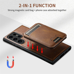 Étui de téléphone en cuir PU rétro 2-en-1 avec pochette magnétique détachable et support rabattable pour Samsung S26 S25 S24 S23 <span class=keywords><strong>S22</strong></span> Plus <span class=keywords><strong>Ultra</strong></span> - Product Image 5