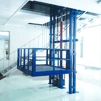 Promotion : Plateforme élévatrice verticale hydraulique fixe de 4 m pour marchandises, utilisation intérieure et extérieure