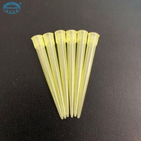 Embouts de micropipette à aspiration transparents en PP jaune 100 µl, modèle avec garantie de 3 ans pour laboratoire