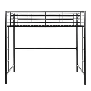 Letto a <span class=keywords><strong>Soppalco</strong></span> <span class=keywords><strong>Matrimoniale</strong></span> Walker Edison Timothee Stile Moderno Urban Industrial in Metallo Nero per Camera da Letto, Hotel o Dormitorio - Product Image 2