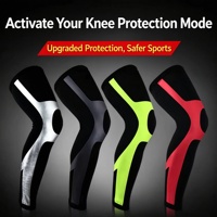 Genouillères de sport en spandex personnalisables, très vendues, adaptées au basketball, au football et au cyclisme en extérieur – Équipement de protection