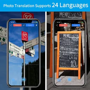 हल्के पोर्टेबल वायरलेस G6 137 भाषाओं के लिए दो-रास्ता ऑनलाइन अनुवाद अनुवादक स्मार्ट अनुवादक