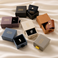 Boîte à bijoux en papier de marque professionnelle avec tiroir, pour emballage de colliers et bagues à ruban, fournitures pour petites entreprises, vente en gros