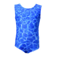 Maillots de Gimnasia para Niñas, Spandex sin Mangas, Cintura Elástica, para Entrenamiento, Danza y Actuaciones