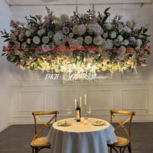 Guirlande de fleurs artificielles en soie pour décoration de plafond, 2026, nouvelle, <span class=keywords><strong>D2m</strong></span>, suspendue, rose douce, décoration de la Saint-Valentin - Product Image 6