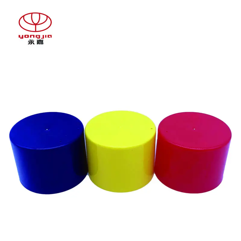 エアゾール缶用卸売プラスチックスクリューキャップカップこぼれないAJ-1386 YONGJIAは提供された自由にカスタムカラーを受け入れます