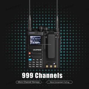 Talkie-walkie analogique bidirectionnel BF-UV26 10W avec portée de 10 km, 999 canaux, alertes météo NOAA, réception GPS et FM - Product Image 6