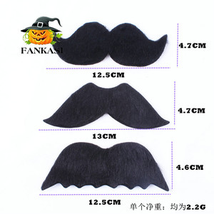 Bigotes de calabaza gigantes, 3 piezas, autoadhesivos, accesorios para fiestas de Halloween, para decoración de disfraces - Product Image 4