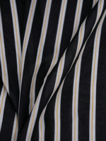 Tissu en coton à rayures noires et blanches, fibre végétale, largeur 57,09 pouces, tissu pour vêtements vendu au mètre pour la confection de vêtements