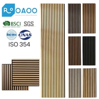 Panneaux acoustiques en bois naturel imperméables en noyer et chêne, lattes décoratives Akupanel, panneaux acoustiques muraux