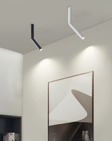 Spot LED de plafond moderne en aluminium 6000K, dimmable, CRI90, IP20, angle réglable, garantie 3 ans, pour salon intérieur