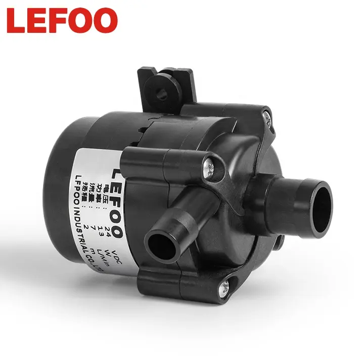 LEFOO mini 24v dc brushless small Laser cooling circulation pump hot water 15mm submersible water pump