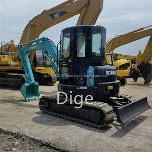 Excavateur Kobelco SK55SR d'occasion à vendre à bas prix 90% NEW 2022 Model High Digging Power 5.5 Ton Core Components Motor Engine Gearbox - Product Image 4