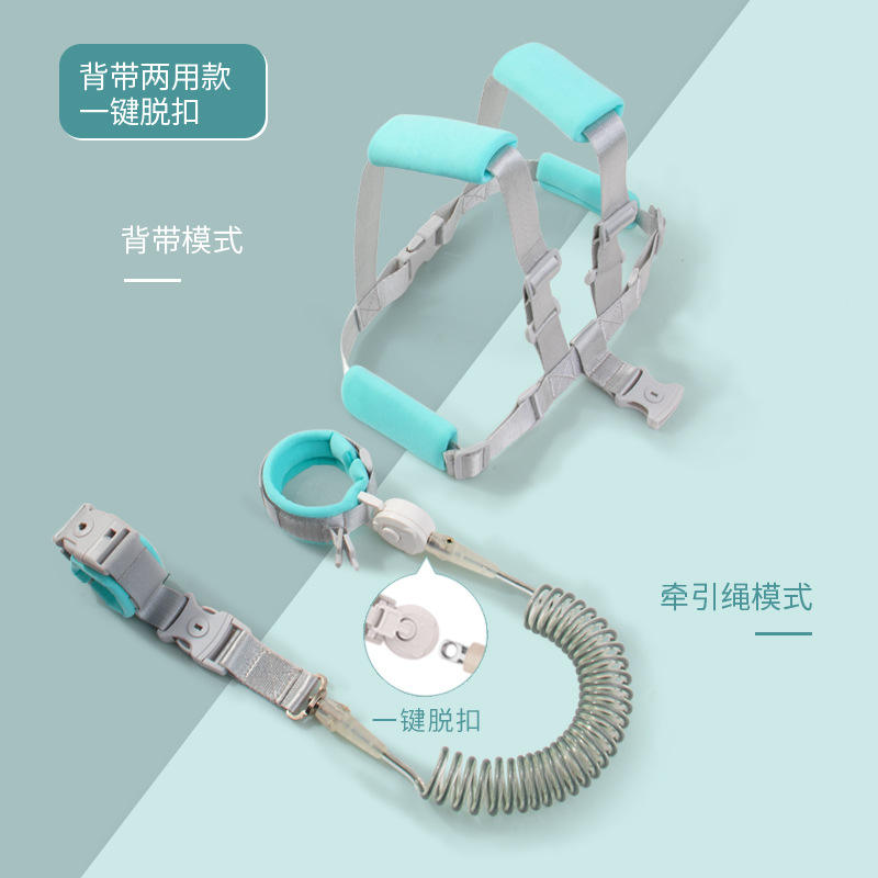 One-touch release - dual-use strap - green - 1.5m