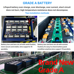 Système de stockage d'énergie hybride Batterie au lithium intégrée Smart BMS Haute capacité LiFePO4 51.2V 200Ah 48V LiFePO4 Batterie - Product Image 6