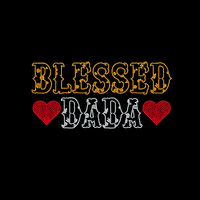 Vente chaude : Design personnalisé en strass thermocollant Blessed Dada pour T-shirt