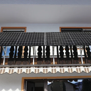 Support de fixation solaire à angle réglable pour modules photovoltaïques – Support anodisé pour balcon, sol, toit plat, abri de voiture, garage, mur, plancher - Product Image 2