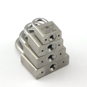 Candado Xin Jieliang de Acero Inoxidable 304 Cromado, Rectangular, de Una Sola Palanca, para Seguridad de Almacenes - Product Image 3