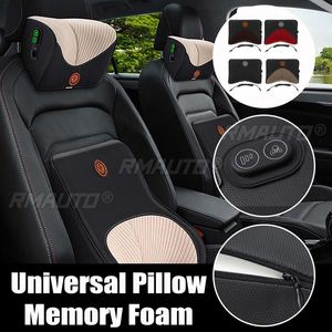 Car Neck Headrest <b>Pillow</b> Cushion Seat Support Head Restraint Seat <b>Pillow</b> Headrest Neck Cushion Simulation Human Massage - Product Image 1