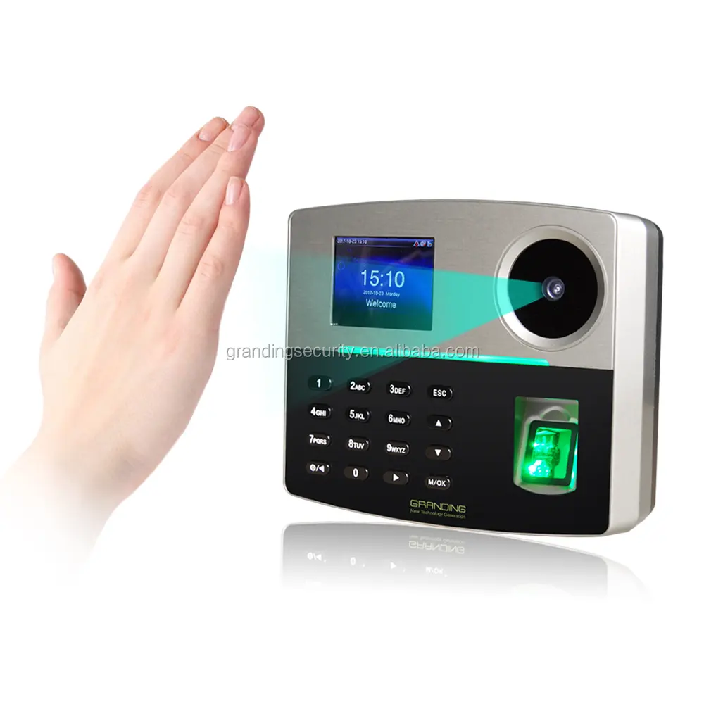Nice Design Fingerprint Biometric Palm Scanner Time Register With Big Capacity 5000 Fingerprints And 1000 Palms ( GT800 )
