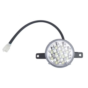 ไฟหน้ารถ LED แบบกลม 9 ดวง พร้อมปลั๊กยึด ไฟหน้ากันน้ำสำหรับรถจักรยานไฟฟ้า รถสามล้อ มอเตอร์ไซค์ - Product Image 2