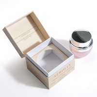 Boîte Cadeau de Luxe en Carton avec Impression de Logo Personnalisé, Emballage Cosmétique à Rabat, Matériaux Recyclés Premium, Insert pour Crème Visage, Gaufrage