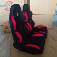 JIABEIR 1001 Serie Verstellbare Ananas-Stoff-PVC-Leder Autositze Sport-Autoteile Rennsitz