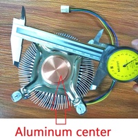 Meilleurs ventilateurs de refroidissement pour PC à profil bas avec dissipateur thermique et support de montage pour processeur Intel Lga775 115 1150 1151 1155 1156 115 1200 Ventilateur d'air pour processeur