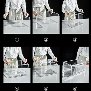 2025 High Quality and Reasonable Price PP+PC <strong>Plastic</strong> Transparent Sports Shoes Front <strong>Drawer</strong> Replacement Shoe Box <strong>Storage</strong>