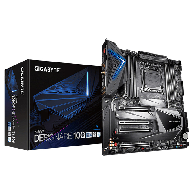 GIGABYTE X299X DESIGNARE 10G with Intel X299 Chipset LGA 2066 Socket Used Gaming Server Motherboard Support Core I7-7800X