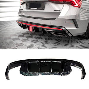 Kustomisasi Pabrik ABS Gloss Black Diffuser Belakang Mobil untuk Skoda Octavia RS MK4 2020 2021 2022 2023 2024 2025 2026 - Product Image 1