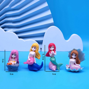 Decoração de Aquário em Plástico com Tema de Sereia, Acessórios para Aquário, Figurinha para Tanque de Peixes - Product Image 6