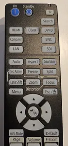 <span class=keywords><strong>รีโมท</strong></span>คอนโทรล 217331000 สำหรับเอปสัน H749C H750A H762B 3LCD 1080P XGA WXGA 3D EB-B1500 EB-B1575WU EB-B1585W EB-Z9750WU <span class=keywords><strong>โปรเจคเตอร์</strong></span> - Product Image 2