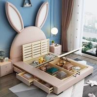 Ensemble de chambre à coucher moderne et mignon pour enfants, avec cadre de lit réglable en bois de pin, de haute qualité, style antique, pour villa, salon, école - Vente en gros