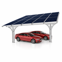 Kit Pemasangan Kanopi Surya Aluminium, Braket Kanopi PV untuk Sistem Parkir Mobil Tahan Air