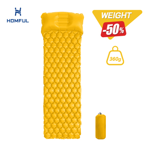 แผ่นรองนอน HOMFUL เทคโนโลยีใหม่ น้ำหนักเพียง 360 กรัม (เบาขึ้น 50%) แผ่นรองนอนสำหรับตั้งแคมป์แบบพกพา นวัตกรรมใหม่สำหรับการเดินป่า - Product Image 1