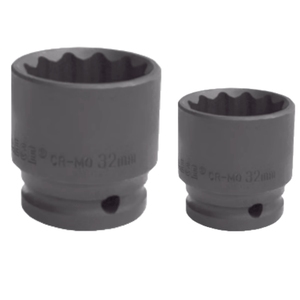 Llave de Impacto de 3/4'' y 32 mm, 12 Puntas, Acero CR-MO, Resistente, para Pistola de Aire, para Reparaciones Industriales y Automotrices - Product Image 1