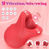 OEM Mund-Zungen-Vibrator für Frauen Masturbation 10 Frequenzen USB Aufladbar 100% Wasserdicht G-Punkt Klitoris