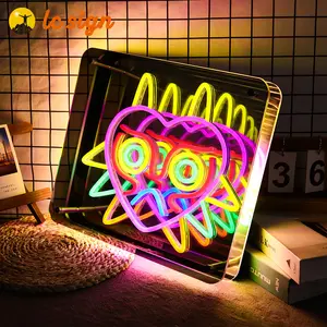 Custom Private Label <strong>3d</strong> <strong>Infinity</strong> <strong>Mirror</strong> With Fast Shipping Abyss Melaleuca <strong>Mirror</strong> Custom Led Sign - Product Image 3