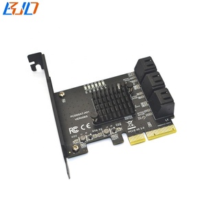6 SATA 3.0 7-PIN Anschluss zu PCIe 4X PCI-E X4 Adapter Erweiterungskarte 6Gbps <span class=keywords><strong>ASM1166</strong></span> für HDD Festplattenlaufwerk - Product Image 6