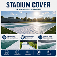 Revêtement de sol ignifuge pour gymnase, couverture de terrain, couverture de gazon, feuille de gazon pour la protection des terrains de sport extérieurs
