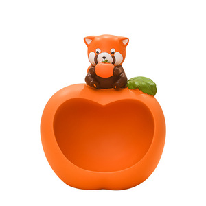 Panda Decorative Tray Resin Animal Print Irregular Shape Contemporary Design For Home Desktop Decoration - Product Image 5