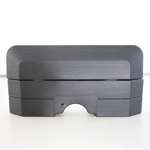Base per Ombrellone da Giardino in Acciaio Moderno, Impermeabile e Resistente all'Acqua e alla Sabbia, per Arredamento Esterno e Spiaggia - Product Image 3